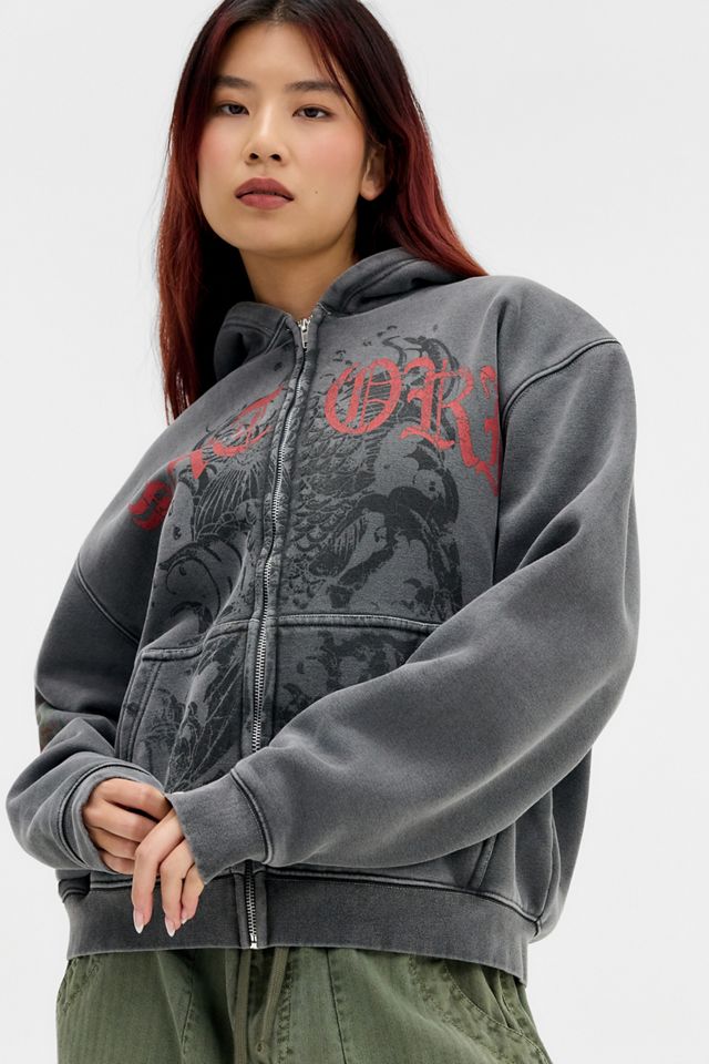 Sudadera con Capucha y Cremallera Completa con Gráfico Satori de UO #3