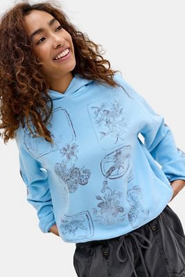 Silence + Noise Tile Print Bubble Hoodie