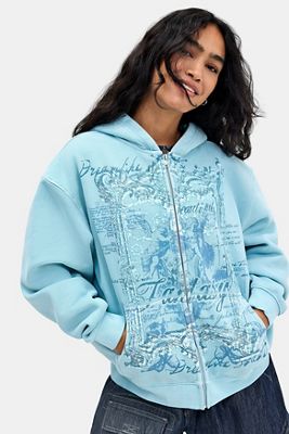 Sudadera con Capucha UO Fantasy con Cremallera