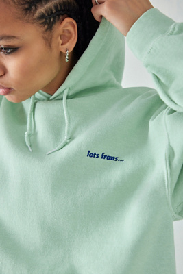 iets frans - Sweat à capuche à logo oversize brodé jaune pâle | Urban