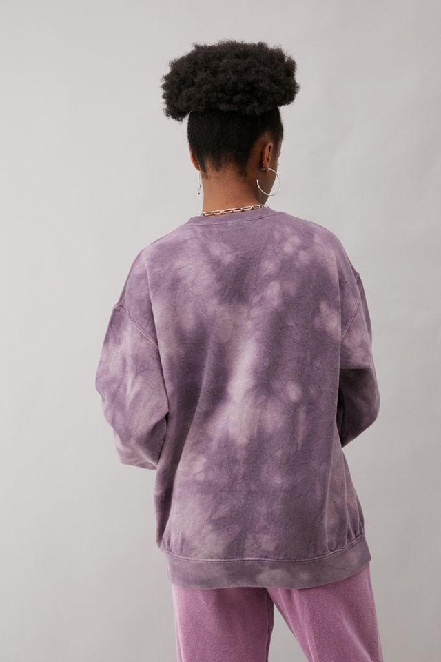 iets frans... Dusk Purple Tie-Dye Crew Neck Sweatshirt #3