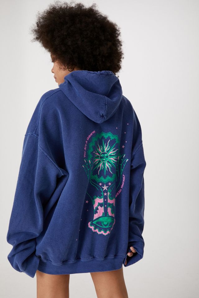 UO Celestial Eye Hoodie Dress | Urban Outfitters UK