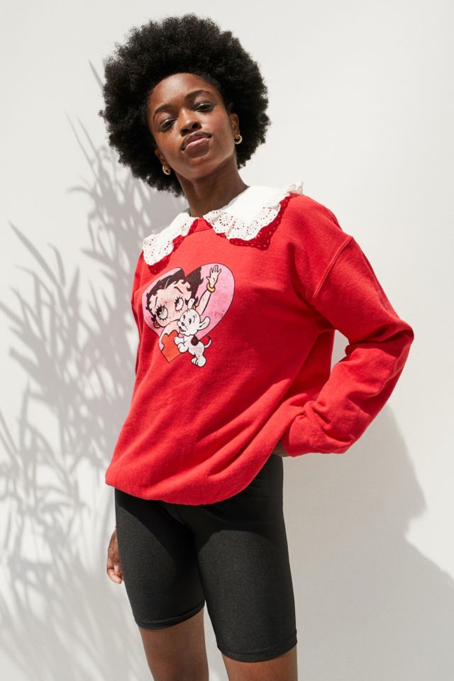 Red betty best sale boop sweatshirt