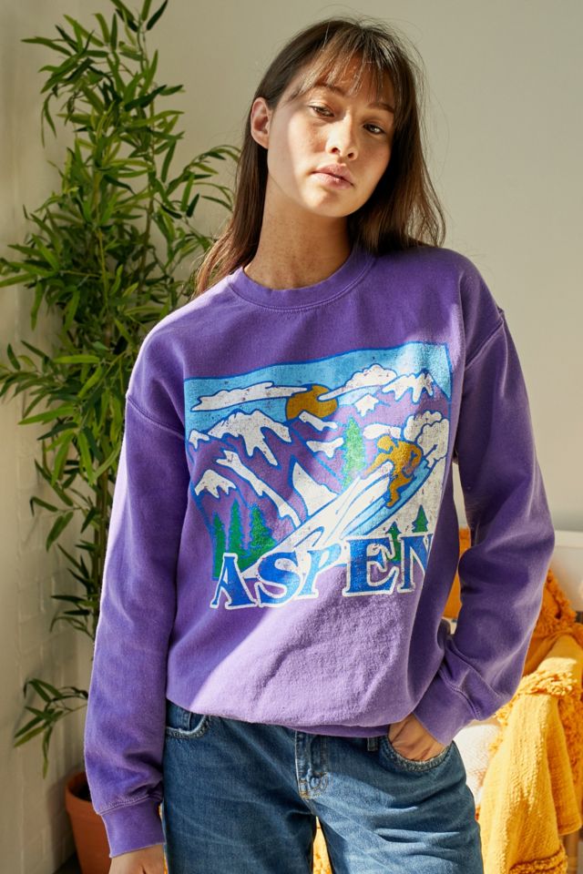 UO Graphic Landscape Crew Neck Sweatshirt