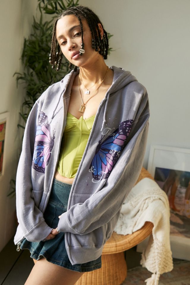 Urban outfitters 2025 butterfly hoodie