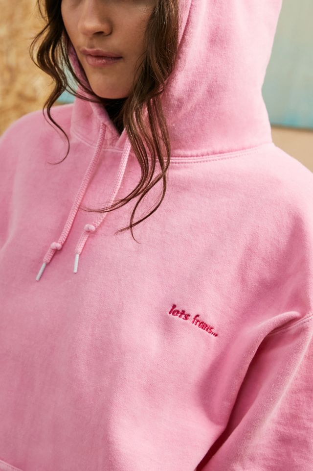 iets frans. Bubblegum Pink Hoodie Urban Outfitters UK