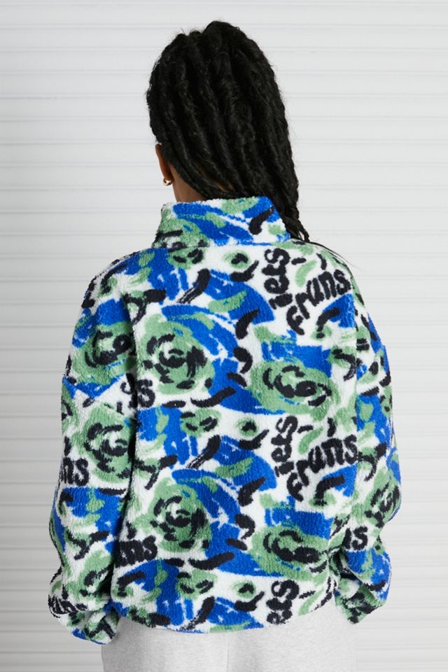 iets frans... Chaqueta floral de lana con cremallera #2