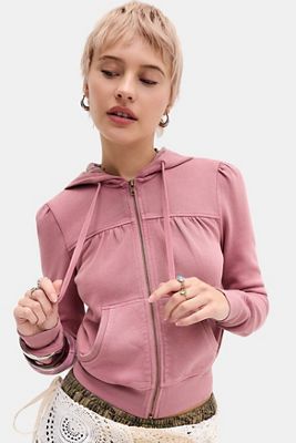 Sweat à capuche ajusté à manches longues UO Lola