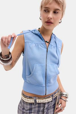 Sudadera con Capucha sin Mangas Ajustada Lotta de UO