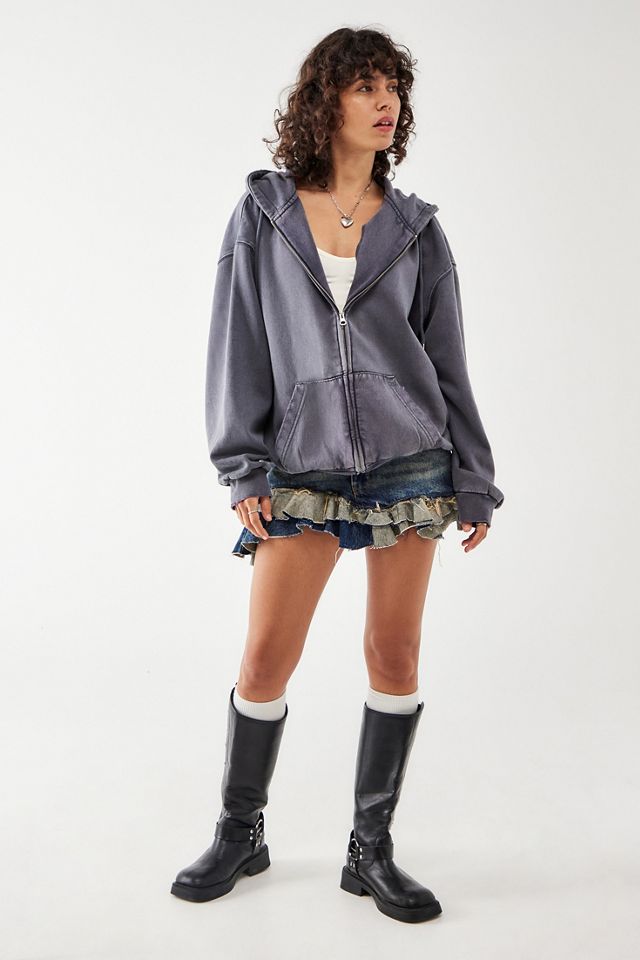 BDG Washed Black Dusty Hoodie #1