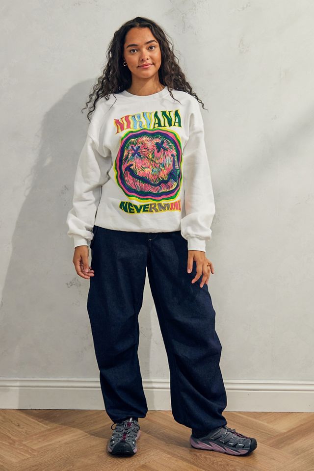 UO White Nirvana Nevermind Sweatshirt #1