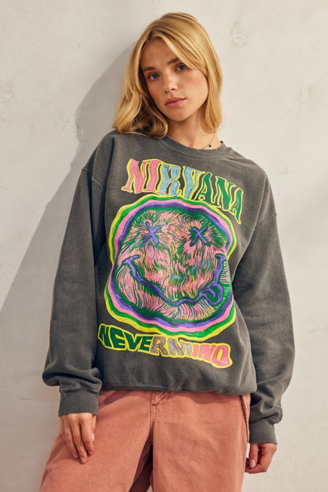 Nirvana sweatshirt hot sale urban outfitters