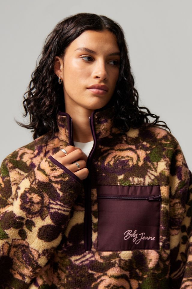 BDG Floral Pullover Fleece #1