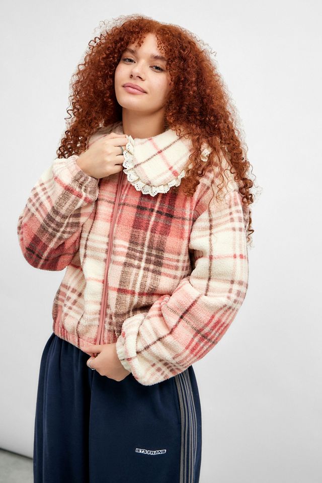 Kimchi Blue Checked Fleece  #4