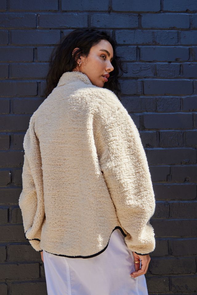 La hearts ivory hot sale sherpa jacket