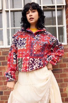 BDG Red Tapestry Fleece