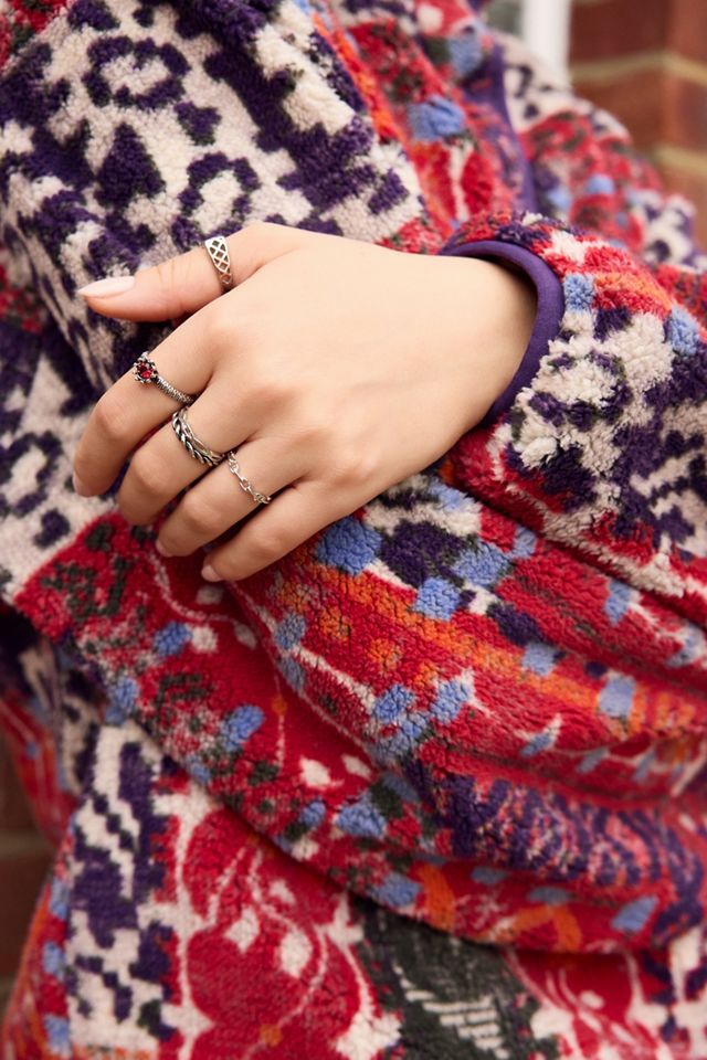 BDG Red Tapestry Fleece #3