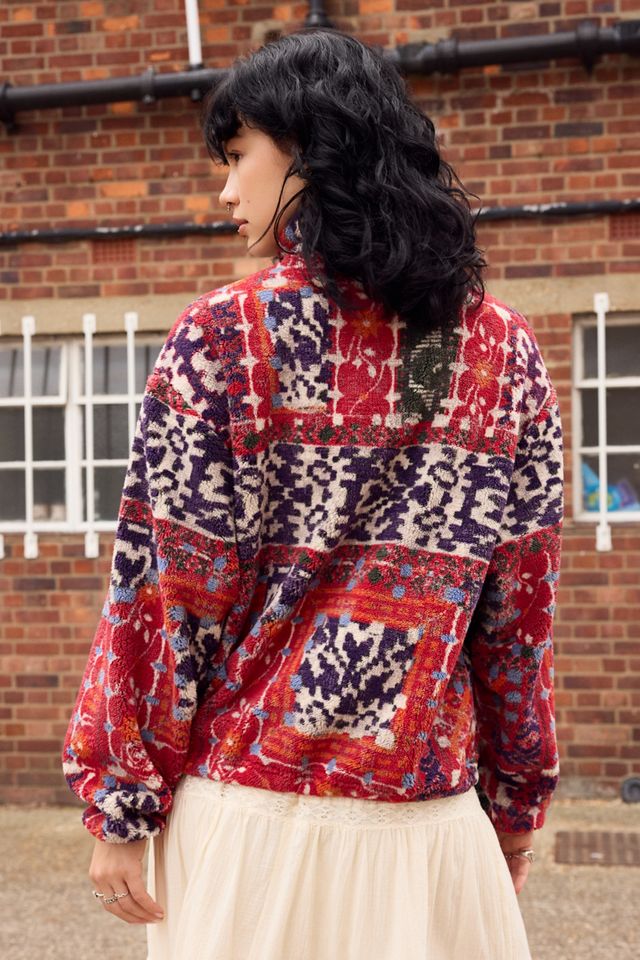 BDG Red Tapestry Fleece #4