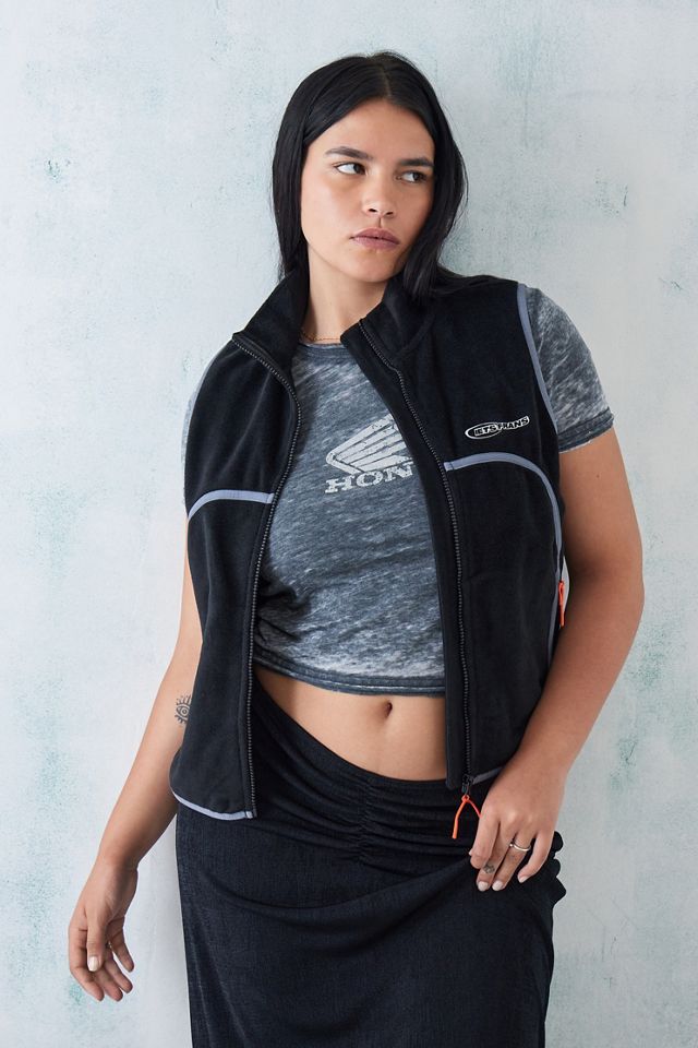 iets frans... Colour Block Fleece Gilet #5