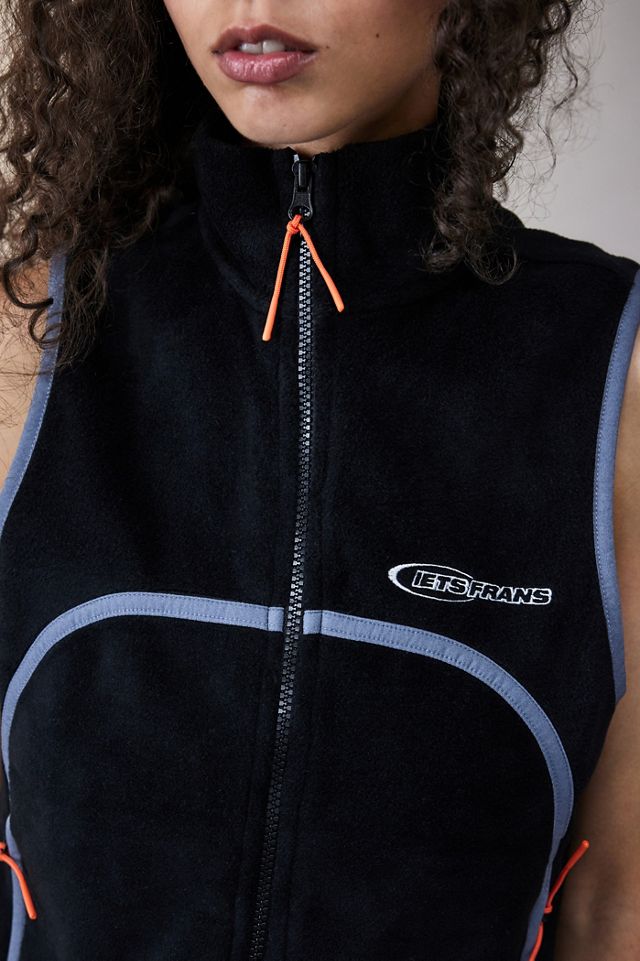 iets frans... Colour Block Fleece Gilet #1