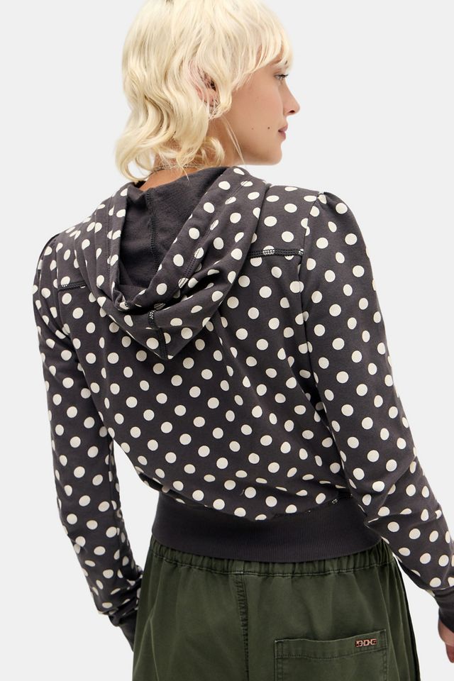 UO Polka Dot Taillierter Zip-Hoodie #3