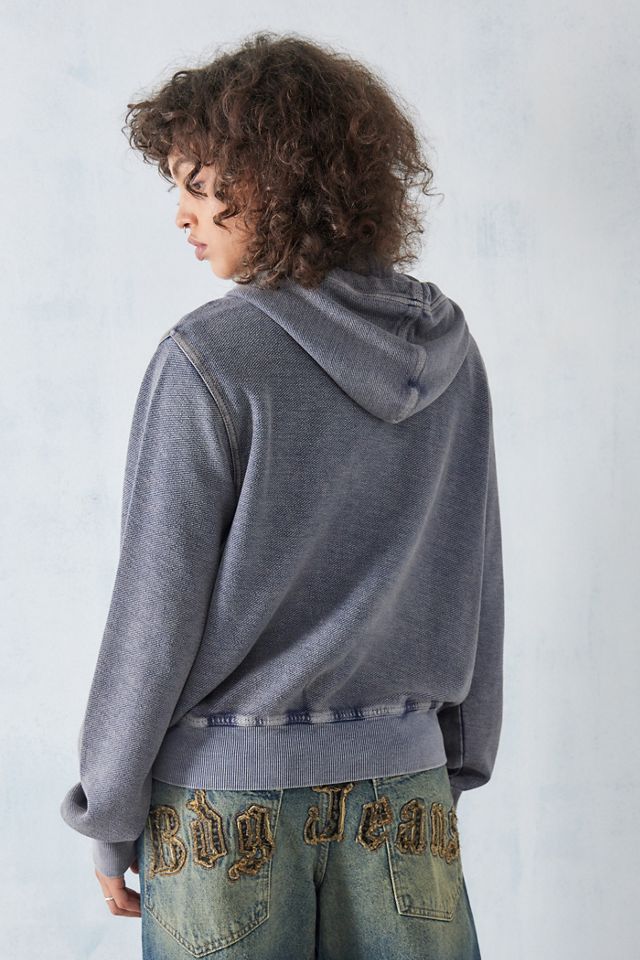 Sudadera con Capucha y Cremallera BDG con Logo de Aplique Desgastado #3