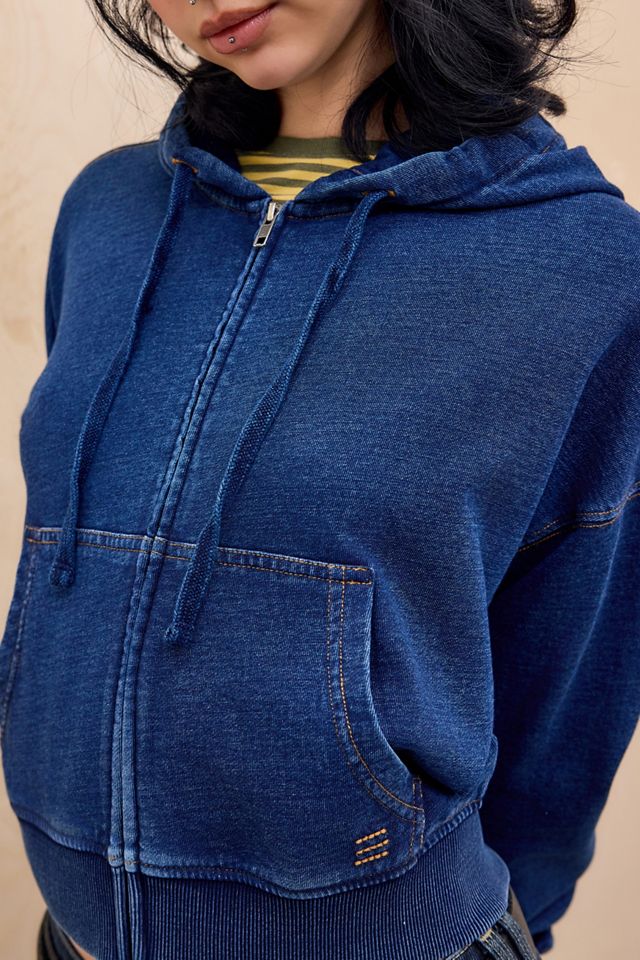 BDG Indigo Einfacher Kapuzenpullover #2