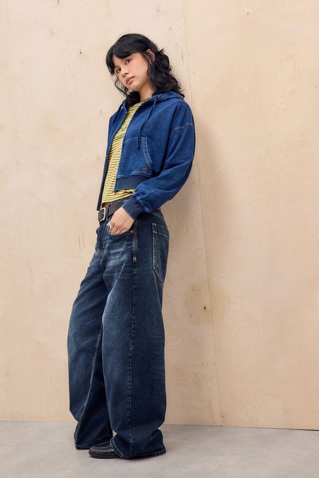 BDG Indigo Einfacher Kapuzenpullover #3