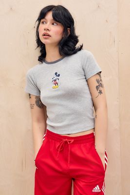 UO Mickey Mouse Ringer Baby T-Shirt