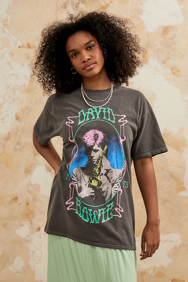 UO David Bowie Dad T-Shirt | Urban Outfitters UK