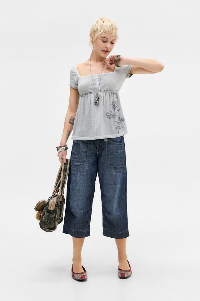 BDG Brittney Graphic Babydoll Top #1