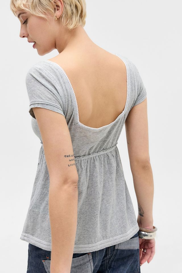 BDG Brittney Graphic Babydoll Top #3