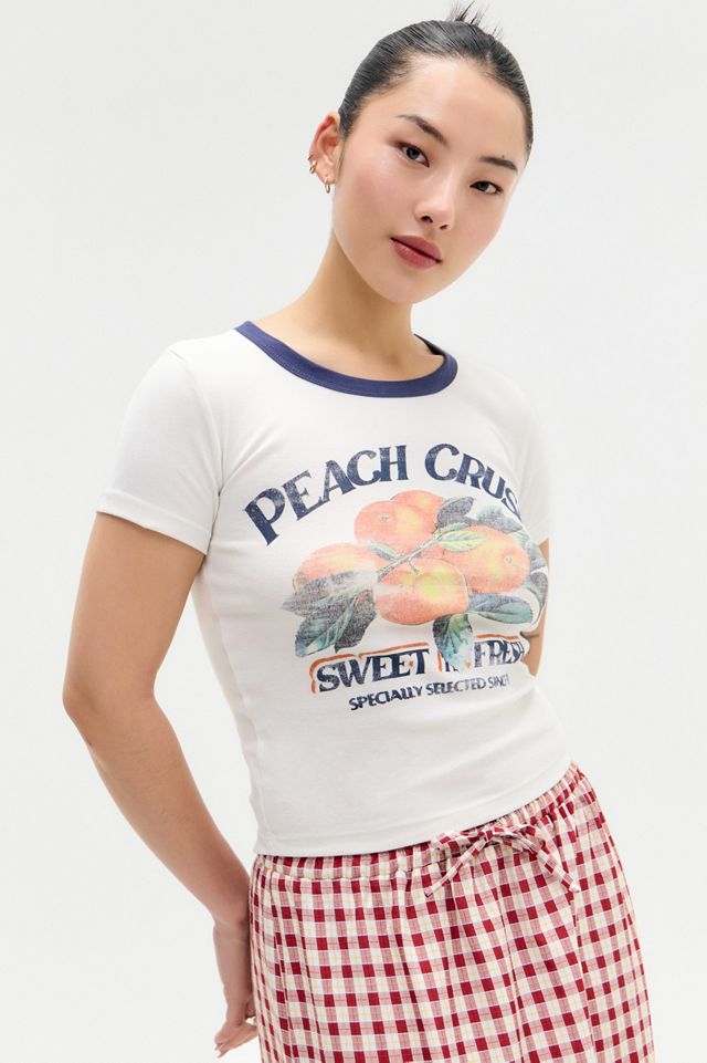 UO Peach Crush Ringer Baby T-Shirt #1