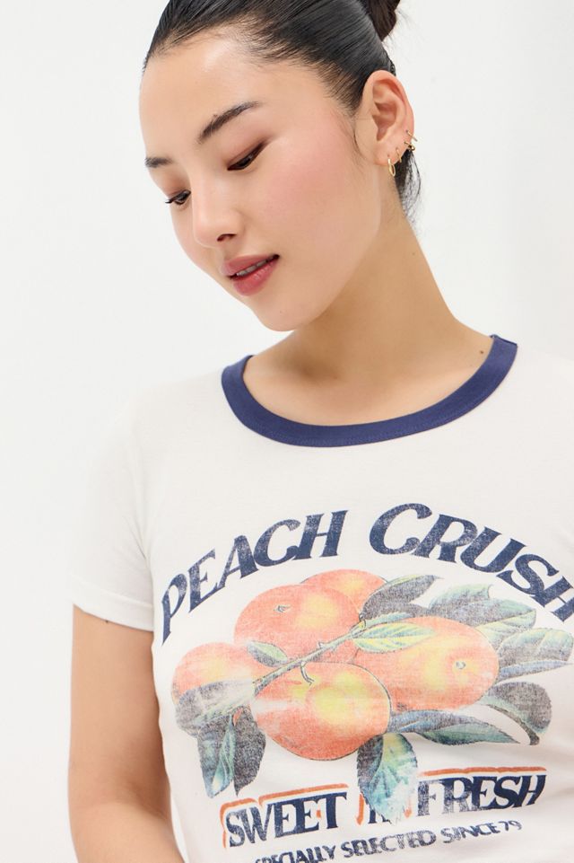 UO Peach Crush Ringer Baby T-Shirt #3