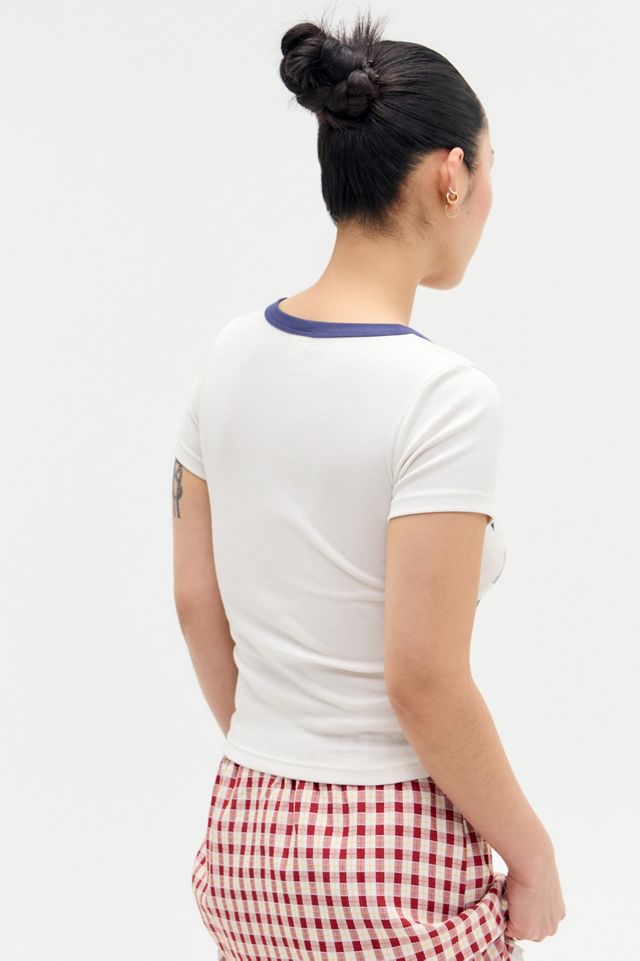 UO Peach Crush Ringer Baby T-Shirt #4