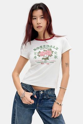 T-shirt bébé UO Rosedale à fleurs