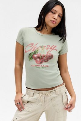 Camiseta Baby UO Cherry Silver Lake