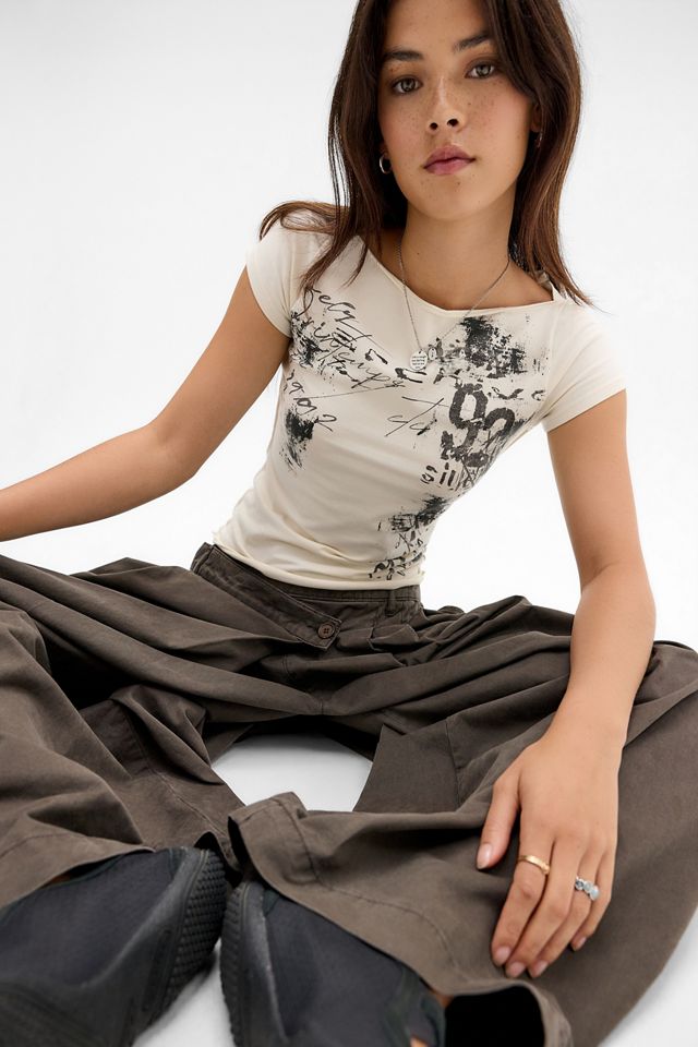 UO Archive 92 Slash Neck T-Shirt #3