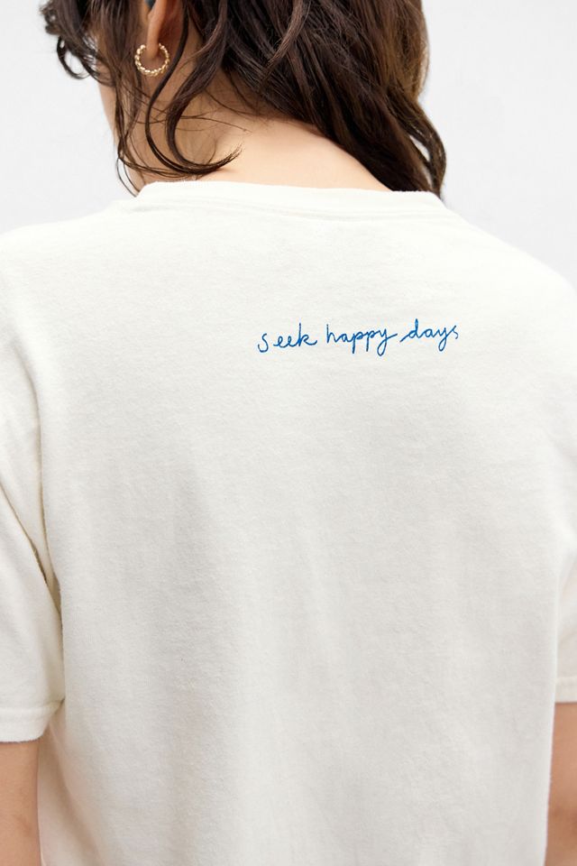 UO Sheet Magazine Seek Happy Days T-Shirt #3
