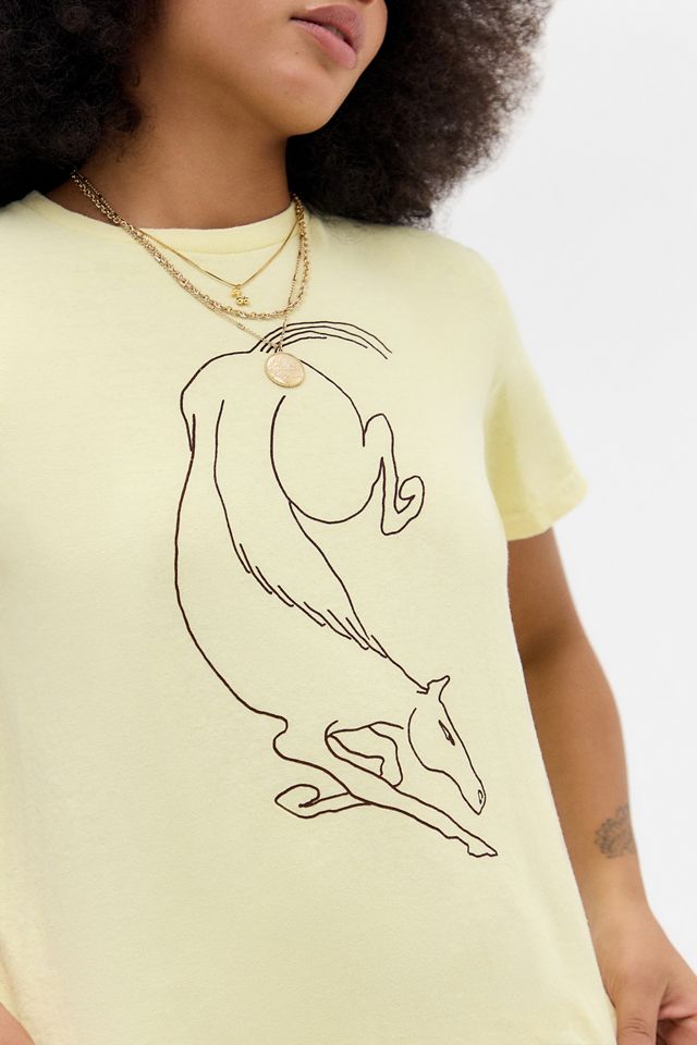 UO SHEET Magazine Tatty Tilia Horse Relaxed T-Shirt #2