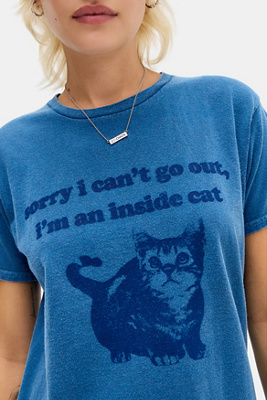 UO Inside Cat Relaxed T-Shirt Product Page