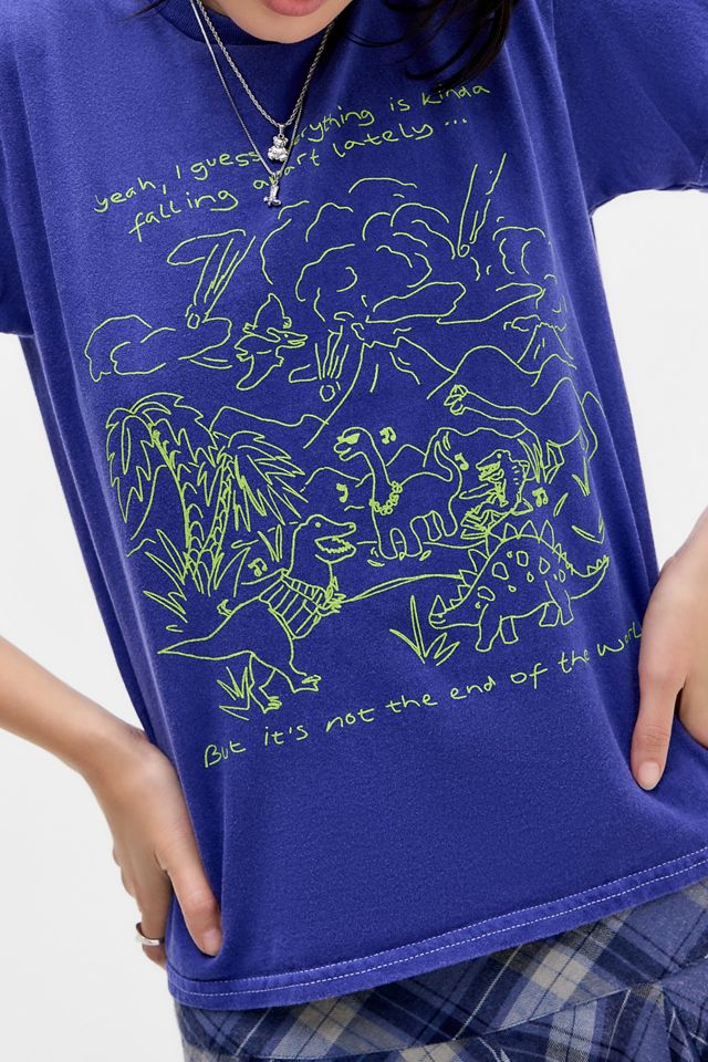 UO Dinosaur Doodle Relaxed T-Shirt #1