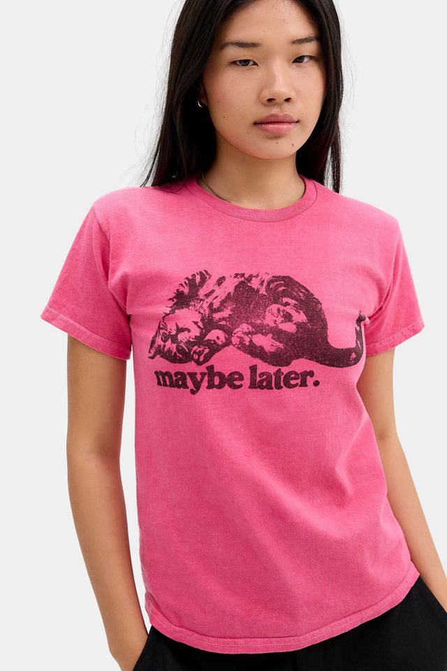 Maglietta Rilassata UO Maybe Later #2