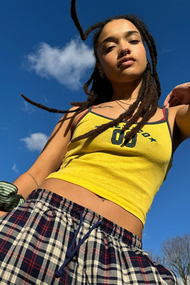 UO Mexico Appliqué Cami Top - Yellow XS at Urban Outfitters