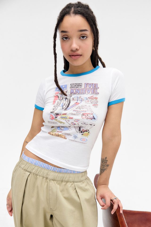 UO Evil Knievel Ringer Baby T-Shirt #1