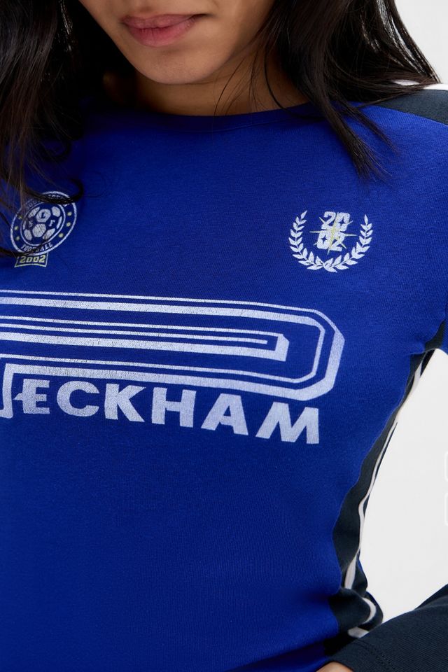UO Blue Peckham Football Twofer T-Shirt #1
