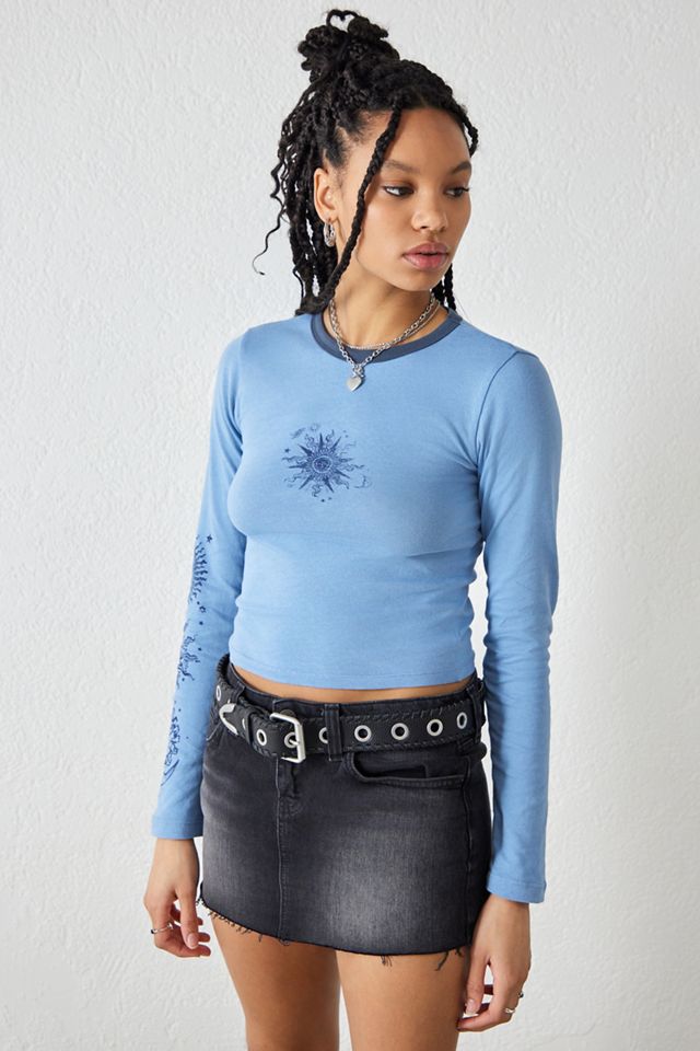 BDG Celestial Long-Sleeved Baby T-Shirt | Urban Outfitters UK