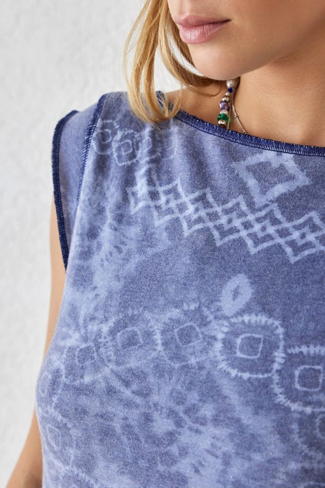 BDG Shibori Print Micro Cap Sleeve Tank Top #2