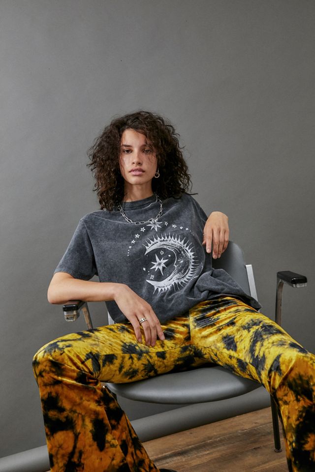 UO Celestial Design Acid Wash T-Shirt #1