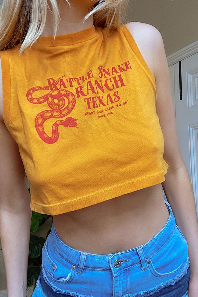 UO Yellow Rattle Snake Tank Top #2